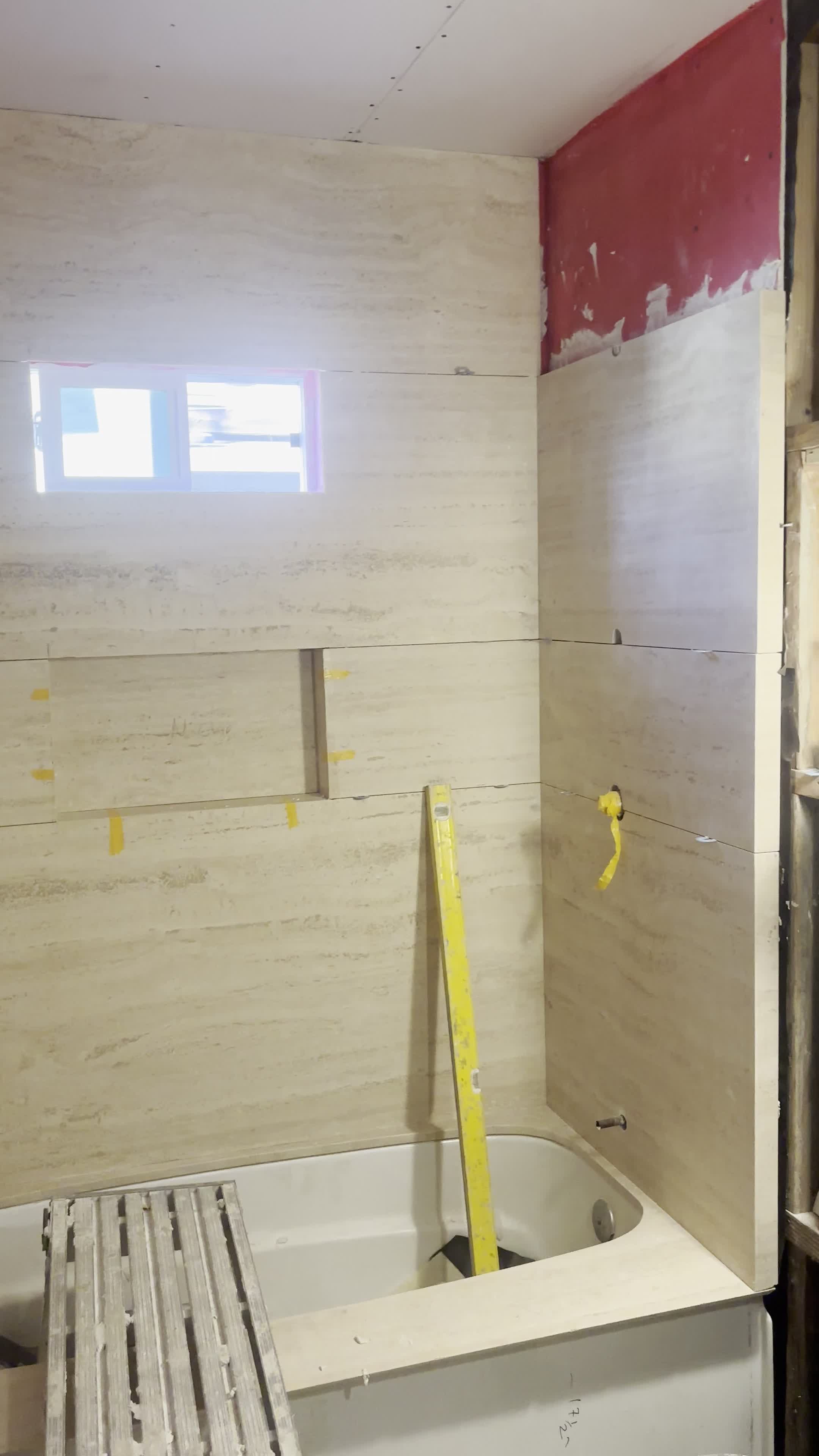 Slab shower and niche